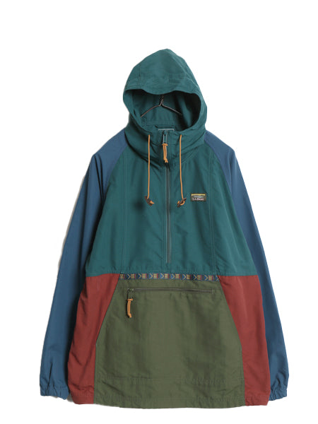 エルエルビーン ナイロン アノラック パーカー ジャケット レディース L / 古着 プルオーバー パッカブル ハイネック ハーフジップ マンパ