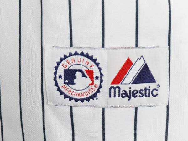 ヤンキース ベースボール シャツ メンズ XL / MLB オフィシャル マジェスティック 大リーグ ユニフォーム 大きいサイズ 重ね着 半袖シャツ