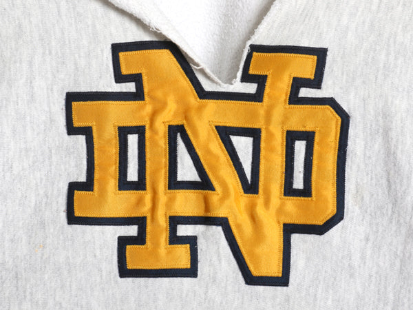 90s USA製 カレッジ ワッペン スウェット フード パーカー メンズ M オールド トレーナー 裏起毛 ヘビーウェイト リバース タイプ 雰囲気系