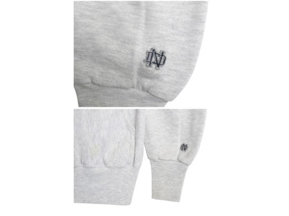 90s USA製 カレッジ ワッペン スウェット フード パーカー メンズ M オールド トレーナー 裏起毛 ヘビーウェイト リバース タイプ 雰囲気系