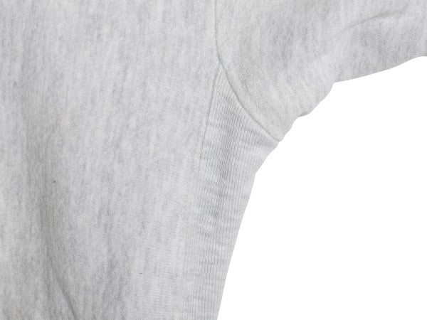 90s USA製 カレッジ ワッペン スウェット フード パーカー メンズ M オールド トレーナー 裏起毛 ヘビーウェイト リバース タイプ 雰囲気系