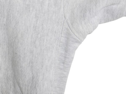 90s USA製 カレッジ ワッペン スウェット フード パーカー メンズ M オールド トレーナー 裏起毛 ヘビーウェイト リバース タイプ 雰囲気系