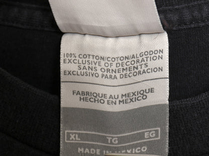 00s ナイキ スモール スモール スウッシュ 刺繍 半袖Tシャツ メンズ XL / オールド ヘビーウェイト コットン ワンポイント 大きいサイズ 黒