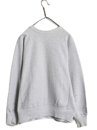 80s USA製 ★ チャンピオン ランズエンド 別注 リバースウィーブ スウェット レディース M メンズ S / ヴィンテージ トレーナー 目無し 灰