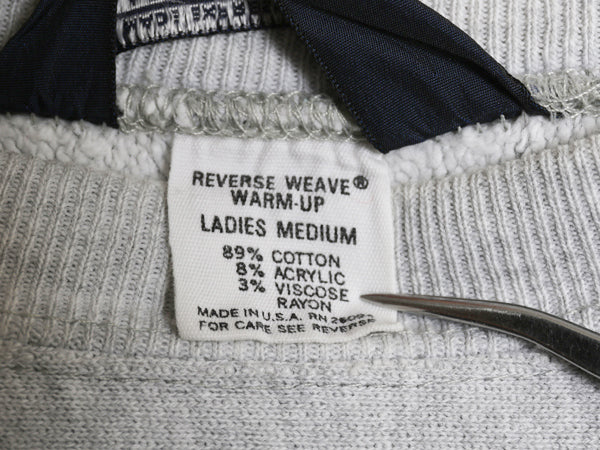 80s USA製 ★ チャンピオン ランズエンド 別注 リバースウィーブ スウェット レディース M メンズ S / ヴィンテージ トレーナー 目無し 灰