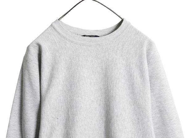 80s USA製 ★ チャンピオン ランズエンド 別注 リバースウィーブ スウェット レディース M メンズ S / ヴィンテージ トレーナー 目無し 灰