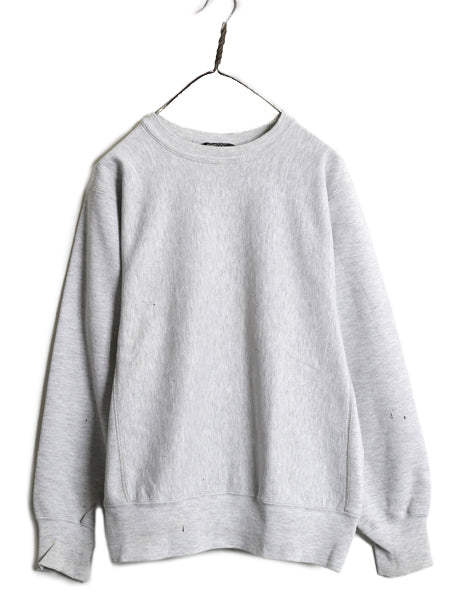 80s USA製 ★ チャンピオン ランズエンド 別注 リバースウィーブ スウェット レディース M メンズ S / ヴィンテージ トレーナー 目無し 灰