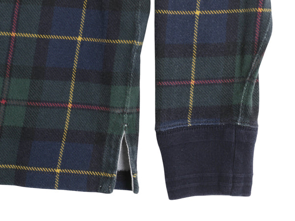 ビッグポニー ポロ ラルフローレン チェック 長袖 ラガーシャツ メンズ M / 古着 ラグビー 長袖シャツ ポロシャツ カットソー マルチカラー