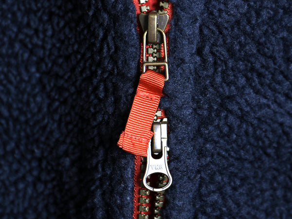 エルエルビーン マウンテン パイル フリース コート レディース L 古着 アウトドア ボア フード パーカー ジャケット フルジップ ロング 紺