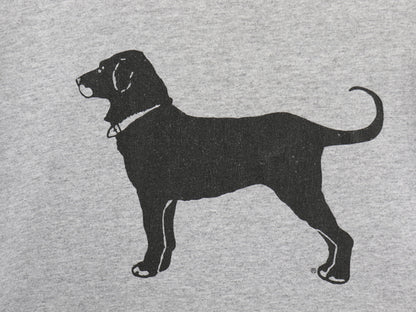 00s USA製 The Black Dog ドッグ イラスト プリント Tシャツ メンズ レディース S オールド アニマル キャラクター グラフィック シンプル