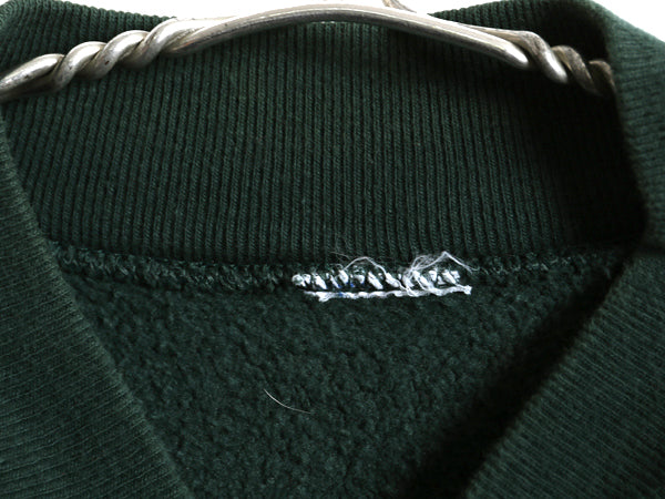 90s ★ チャンピオン リバースウィーブ スナップ カーディガン メンズ L 程 スウェット トレーナー 裏起毛 ポケット付き 前開き 目付き 緑