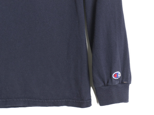 00s USA製 チャンピオン 3段 カレッジ プリント 長袖 Tシャツ メンズ L / オールド ヘビーウェイト コットン ロンT ロングスリーブ 目付き