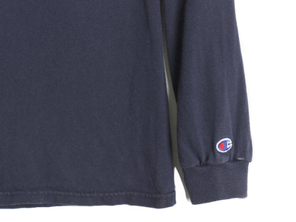 00s USA製 チャンピオン 3段 カレッジ プリント 長袖 Tシャツ メンズ L / オールド ヘビーウェイト コットン ロンT ロングスリーブ 目付き