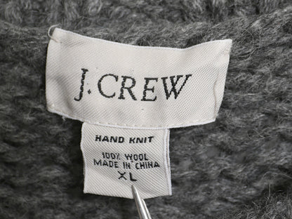 00s ジェイクルー ボーダー ニット セーター メンズ XL / オールド ウール 手編み ハンドメイド 大きいサイズ ローゲージ シンプル 旧タグ