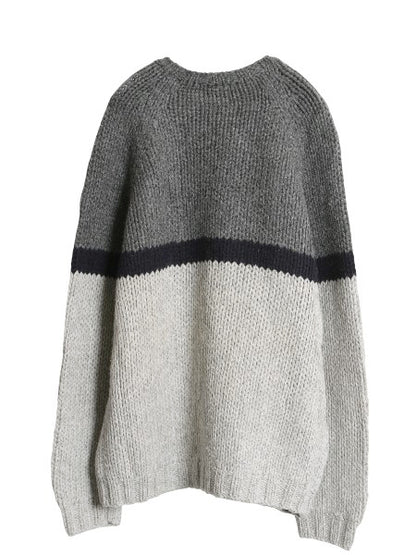 00s ジェイクルー ボーダー ニット セーター メンズ XL / オールド ウール 手編み ハンドメイド 大きいサイズ ローゲージ シンプル 旧タグ