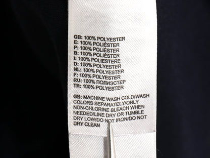 ノースフェイス ロゴ プリント 長袖 Tシャツ メンズ L アウトドア ロンT ロングスリーブ カットソー インナー ストレッチ ワンポイント 紺