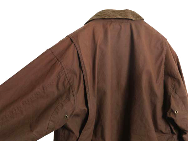 エルエルビーン オイルド ハンティング ジャケット メンズ L カバーオール コットン キャンバス ハーフ コート チェック 中綿 ライナー付き