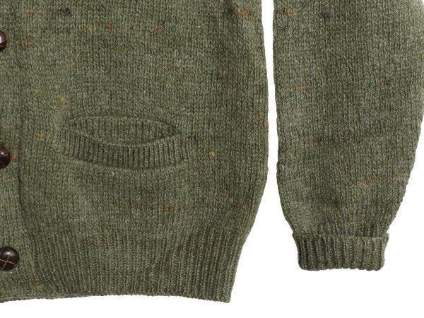 80s エルエルビーン ショールカラー ニット カーディガン メンズ L / ヴィンテージ アウトドア ウール セーター 前開き 無地 ポケット付き