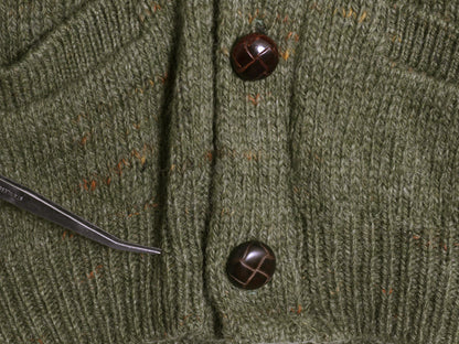 80s エルエルビーン ショールカラー ニット カーディガン メンズ L / ヴィンテージ アウトドア ウール セーター 前開き 無地 ポケット付き