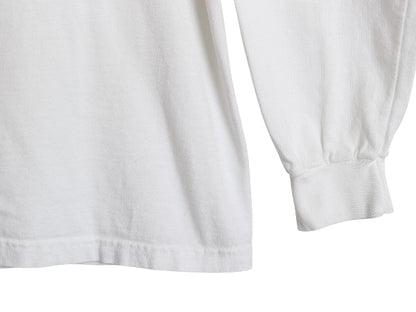 90s ★ DELL キーボード イラスト プリント 長袖 Tシャツ メンズ L オールド 企業物 当時物 マイクロソフト ロゴ コンピューター ロンT 白