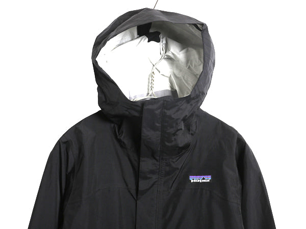 パタゴニア トレントシェル ナイロン パーカー ジャケット レディース S 12年製 マウンテンパーカー ジャンパー ハイネック パッカブル 黒