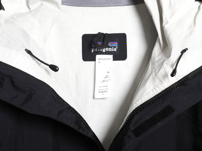 パタゴニア トレントシェル ナイロン パーカー ジャケット レディース S 12年製 マウンテンパーカー ジャンパー ハイネック パッカブル 黒