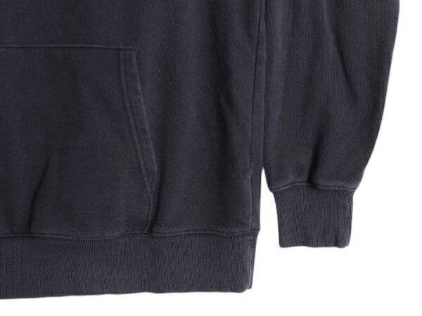 US企画 ノースフェイス プリント スウェット フード パーカー レディース M The North Face アウトドア プルオーバー トレーナー 裏起毛 紺