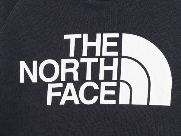US企画 ノースフェイス プリント スウェット フード パーカー レディース M The North Face アウトドア プルオーバー トレーナー 裏起毛 紺