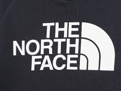 US企画 ノースフェイス プリント スウェット フード パーカー レディース M The North Face アウトドア プルオーバー トレーナー 裏起毛 紺