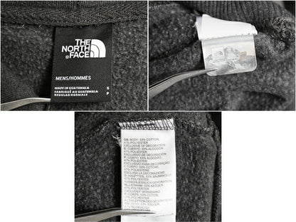 ノースフェイス プリント スウェット フード パーカー メンズ S / 古着 The North Face 裏起毛 プルオーバー トレーナー アウトドア グレー