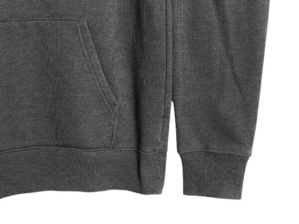 ノースフェイス プリント スウェット フード パーカー メンズ S / 古着 The North Face 裏起毛 プルオーバー トレーナー アウトドア グレー