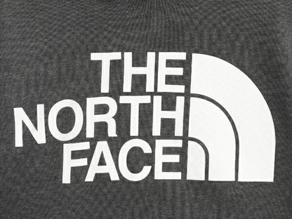 ノースフェイス プリント スウェット フード パーカー メンズ S / 古着 The North Face 裏起毛 プルオーバー トレーナー アウトドア グレー