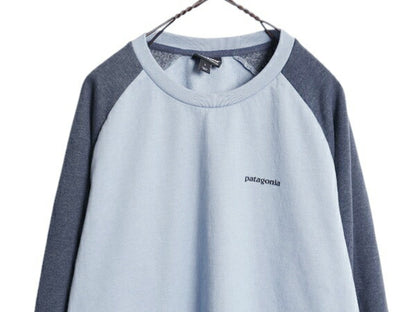 パタゴニア 両面 プリント ライトウェイト スウェット メンズ L / 19年製 Patagonia 長袖 Tシャツ ロンT P-6 バックプリント ツートン 薄手