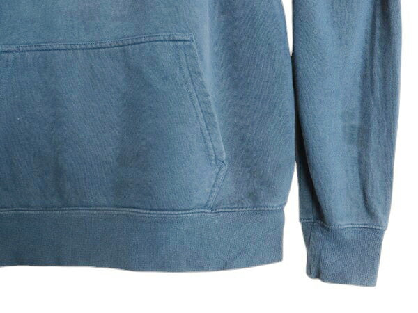 ノースフェイス プリント スウェット フード パーカー メンズ S / The North Face プルオーバー 裏起毛 トレーナー アウトドア 薄手 ブルー