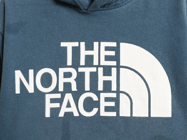 ノースフェイス プリント スウェット フード パーカー メンズ S / The North Face プルオーバー 裏起毛 トレーナー アウトドア 薄手 ブルー