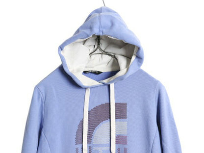 ノースフェイス プリント スウェット フード パーカー レディース S / The North Face プルオーバー 裏起毛 トレーナー ツートン パープル