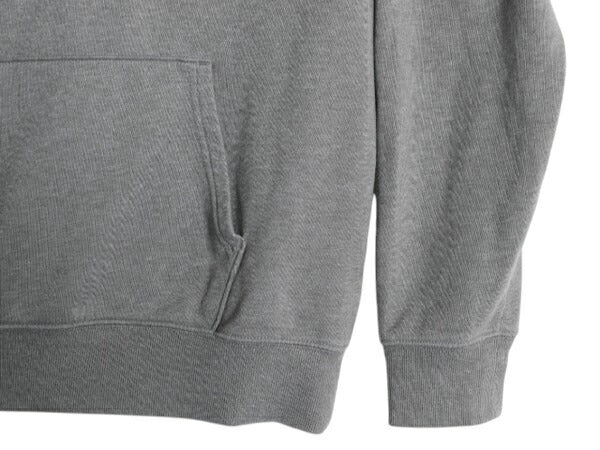 ノースフェイス プリント スウェット フード パーカー メンズ L / 古着 The North Face 裏起毛 プルオーバー トレーナー アウトドア グレー
