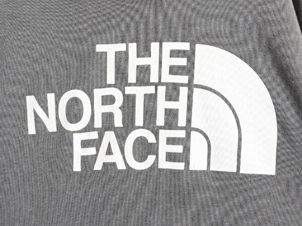 ノースフェイス プリント スウェット フード パーカー メンズ L / 古着 The North Face 裏起毛 プルオーバー トレーナー アウトドア グレー