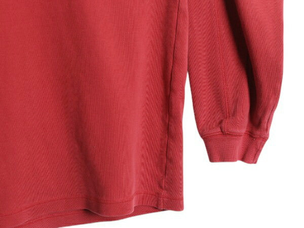 90s OLD GAP モックネック 無地 長袖 Tシャツ メンズ L / 古着 オールド ギャップ ヘビーウェイト ロンT ストレッチ カットソー 紺タグ 赤