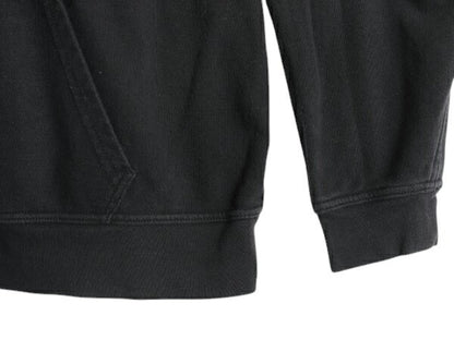 ノースフェイス 迷彩 ロゴ プリント スウェット フード パーカー メンズ L 古着 The North Face プルオーバー 裏起毛 トレーナー 黒 迷彩柄