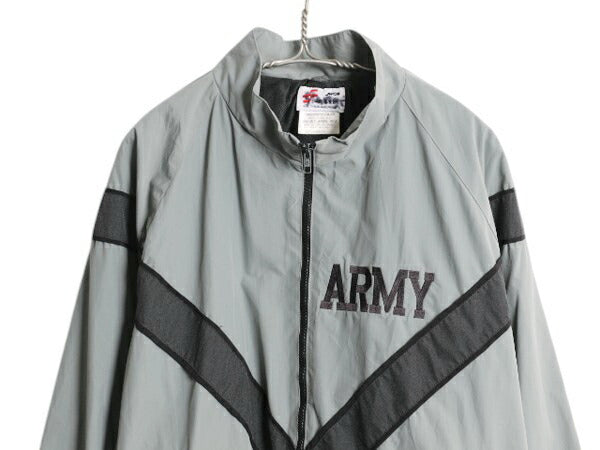 00s 米軍実物 US ARMY ACU リフレクター ナイロン トレーニング ジャケット MEDIUM REGULAR / 古着 05年製 オールド ミリタリー IPFU 軍物