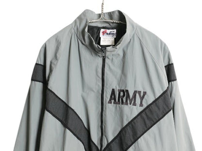 00s 米軍実物 US ARMY ACU リフレクター ナイロン トレーニング ジャケット MEDIUM REGULAR / 古着 05年製 オールド ミリタリー IPFU 軍物