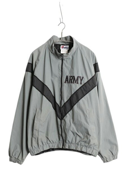 00s 米軍実物 US ARMY ACU リフレクター ナイロン トレーニング ジャケット MEDIUM REGULAR / 古着 05年製 オールド ミリタリー IPFU 軍物