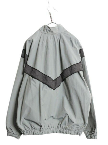 00s 米軍実物 US ARMY ナイロン トレーニング ジャケット MEDIUM LONG / 軍物 IPFU ミリタリー ブルゾン ジャンパー フルジップ ツートン