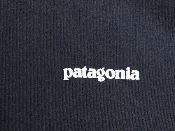 パタゴニア 両面 プリント 長袖 Tシャツ レディース XL 21年製 アウトドア ロンT ロングスリーブ ロゴT P6 バックプリント 大きいサイズ 紺