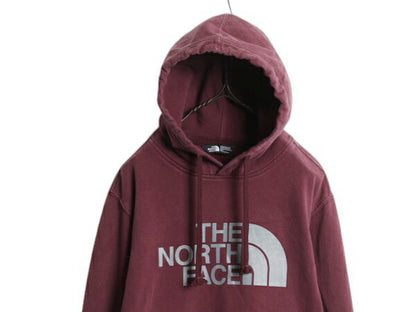 ノースフェイス プリント スウェット フード パーカー メンズ М / 古着 The North Face アウトドア プルオーバー 裏起毛 薄手 トレーナー