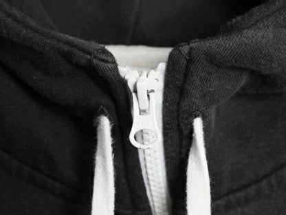ノースフェイス フルジップ スウェット フード パーカー レディース L The North Face アウトドア トレーナー 裏起毛 ハイネック ブラック