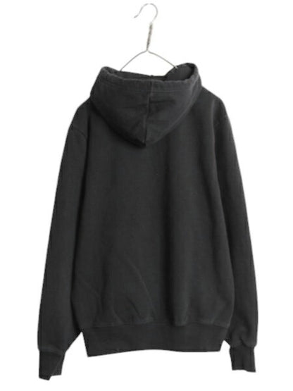 ノースフェイス スウェット フード パーカー メンズ M / ヘビーウェイト プルオーバー 裏起毛 アウトドア ボックスロゴ 刺繍 トレーナー 黒