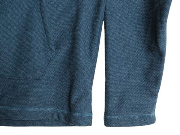 ノースフェイス セーター フリース フード パーカー メンズ L 古着 The North Face ニット ハーフジップ プルオーバー 裏起毛 ワンポイント