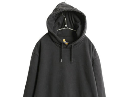 US企画 カーハート スウェット フード パーカー メンズ L / CARHARTT Rain Defender ヘビーウェイト トレーナー プルオーバー 撥水加工 黒